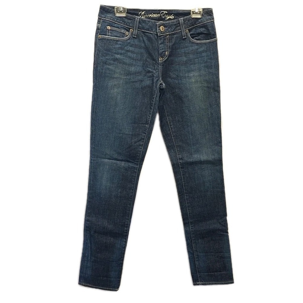 American Eagle Skinny Jeans sz 6 Regular Dark Wash Stretch Denim Womens